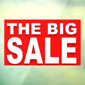 大きな赤い販売の看板ウィンドウにしがみつく ウィンドウサイン (シート3)