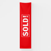 大きな赤が売れた！ 横断幕 (縦)