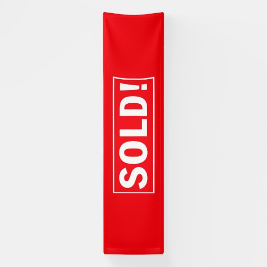 大きな赤が売れた！ 横断幕 (縦)