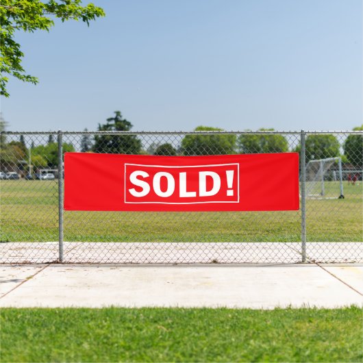 大きな赤が売れた！ 横断幕 (インサイチュ)