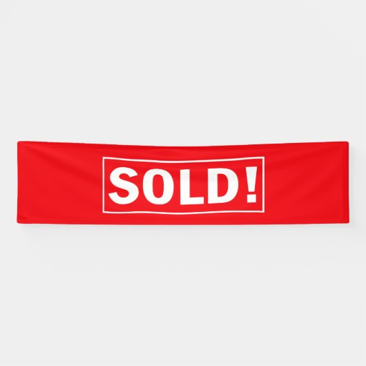 大きな赤が売れた！ 横断幕 (横)