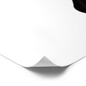 大きな赤と黒の蝶 ポスター (角)