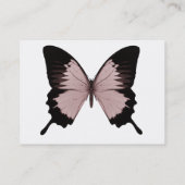 大きな赤と黒の蝶 名刺 (裏面)
