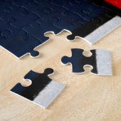 大きな赤の飛行機 ジグソーパズル (側面)