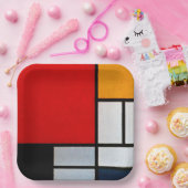 大きな赤の飛行機 ペーパープレート (パーティー)