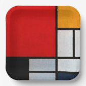 大きな赤の飛行機 ペーパープレート (正面)