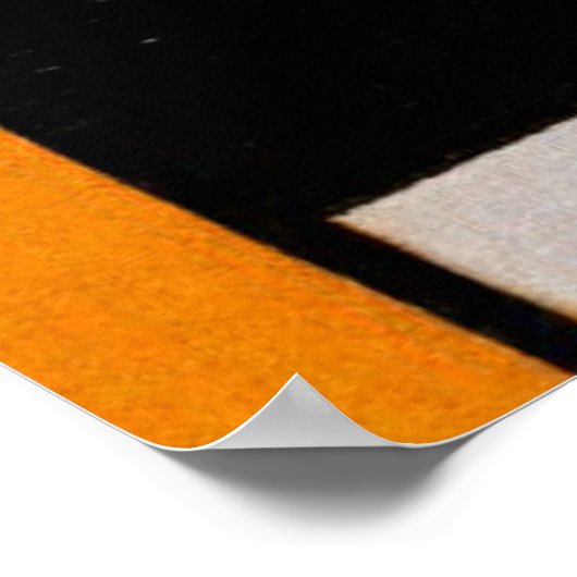 大きな赤の飛行機 ポスター (角)