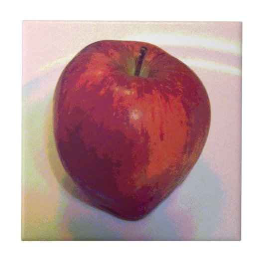 大きな赤りんご タイル (正面)