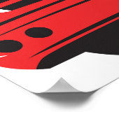 大きな赤トラック ポスター (角)