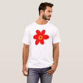 大きな赤花 Tシャツ (正面フル)