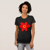 大きな赤花 Tシャツ (正面フル)