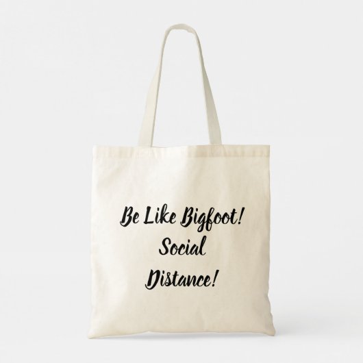 大きな足と社会的な距離のようなものである トートバッグ (裏面)