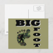大きな足と足ロゴ ポストカード (正面/裏面)