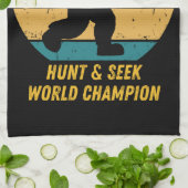 大きな足はもう隠れて探し求めたくない今H キッチンタオル (折り畳み)