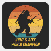 大きな足はもう隠れて探し求めたくない今H スクエアシール (正面)