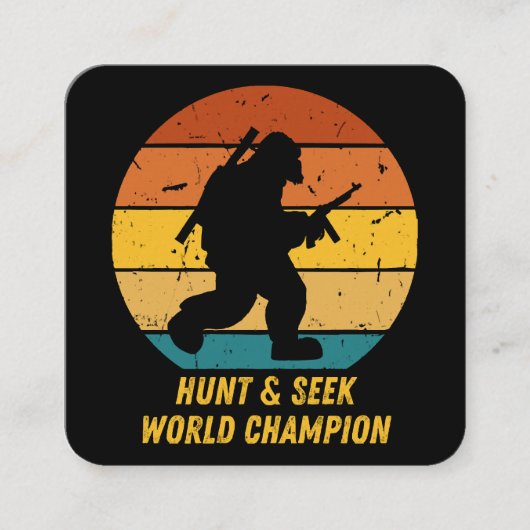 大きな足はもう隠れて探し求めたくない今H スクエア名刺 (正面)