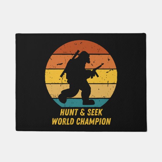 大きな足はもう隠れて探し求めたくない今H ドアマット (正面)