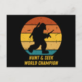 大きな足はもう隠れて探し求めたくない今H ポストカード (正面)