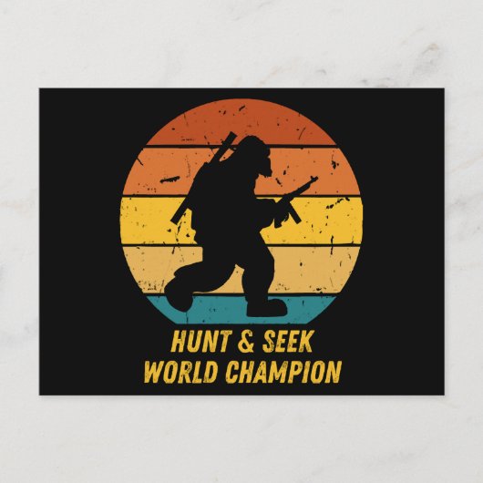 大きな足はもう隠れて探し求めたくない今H ポストカード (正面)