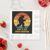 大きな足はもう隠れて探し求めたくない今H 縁ありランチョンナプキン (インサイチュ)