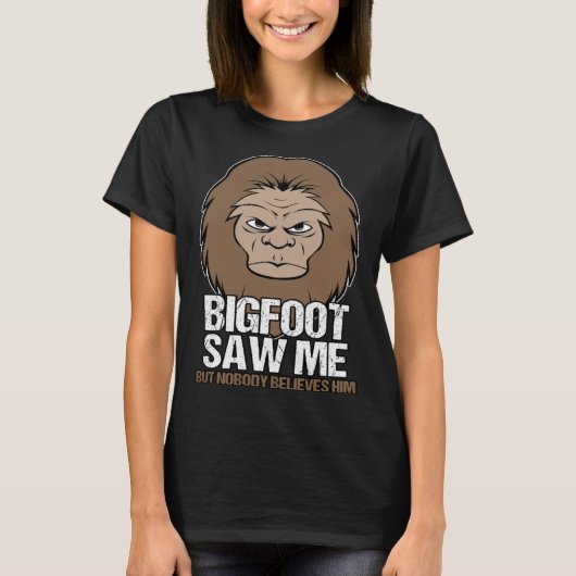 大きな足は私の神話の生き物を見た Tシャツ (正面)