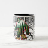 大きな足溝マグカップ ツートーンマグカップ (中央)