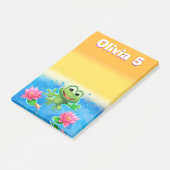 大きな跳びカスタム上がるカエルのメモ ポストイット (アングル)