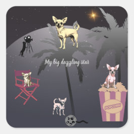 大きな輝く星 スクエアシール