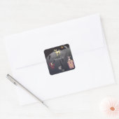 大きな輝く星 スクエアシール (封筒)