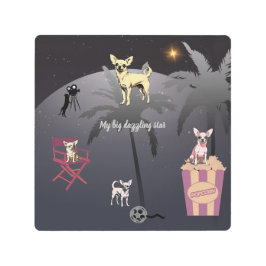 大きな輝く星 メタルプリント