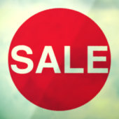 大きな透明な赤いウィンドウ販売サインのビニール貼り ウィンドウサイン (シート3)