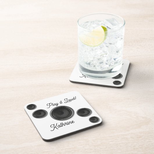 大きな遊スピーカー白 コースター (右側)