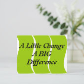 大きな違いのはがきを少し変える ポストカード (スタンド正面)