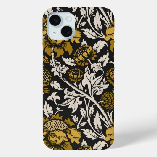 大きな金の花の華やかな花柄  Case-Mate iPhoneケース (裏面)