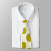 大きな金ゴールド水玉模様のパターンタイ ネクタイ (タイ)