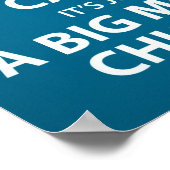 大きな金属製のチキンポスターだ ポスター (角)