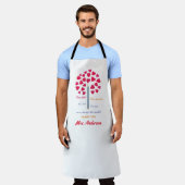 大きな鉛筆の木/先生鑑賞 エプロン (着用した状態)