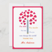 大きな鉛筆の木/先生鑑賞 サンキューカード (正面)