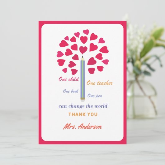 大きな鉛筆の木/先生鑑賞 サンキューカード (スタンド正面)