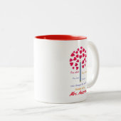 大きな鉛筆の木/先生鑑賞 ツートーンマグカップ (正面右)