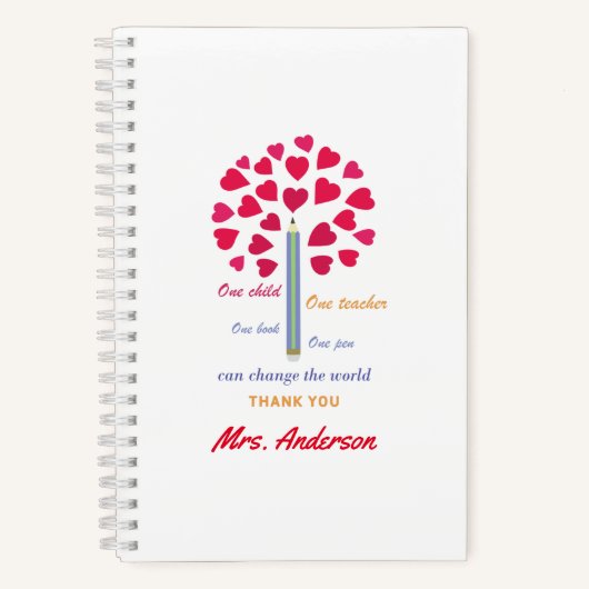 大きな鉛筆の木/先生鑑賞 ノートブック (正面)