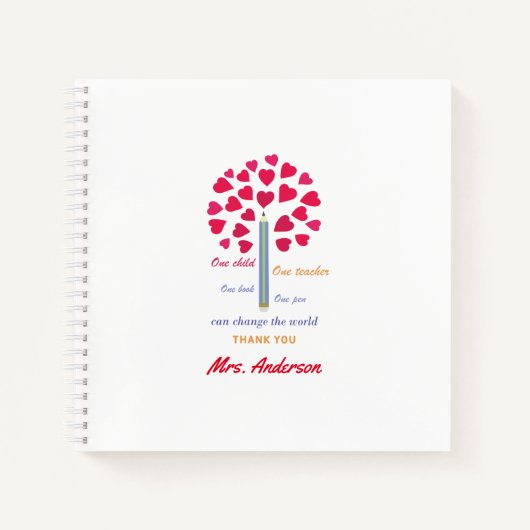 大きな鉛筆の木/先生鑑賞 ノートブック (正面)