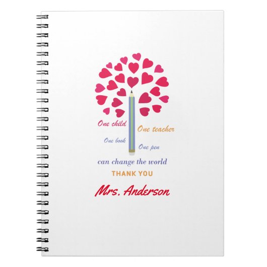 大きな鉛筆の木/先生鑑賞 ノートブック (正面)