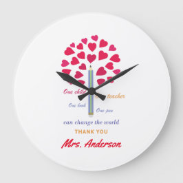 大きな鉛筆の木/先生鑑賞 ラージ壁時計