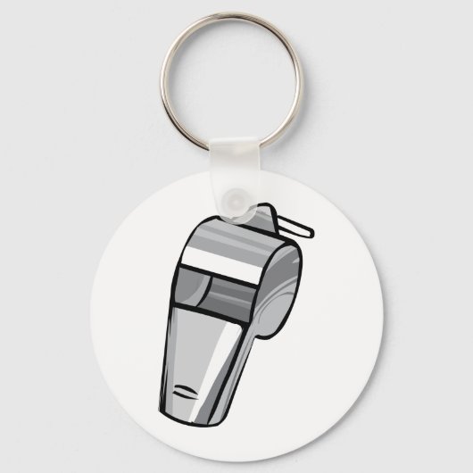 大きな銀笛 キーホルダー (正面)