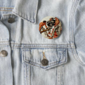 大きな銃を装填するセーラーハンクス 缶バッジ (インサイチュ)