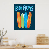 大きな銃 – スポーティなスラング – ポスター (キッチン)