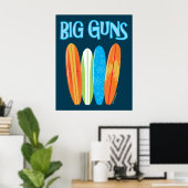 大きな銃 – スポーティなスラング – ポスター (ホームオフィス)