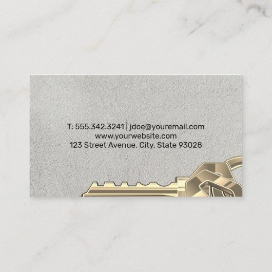 大きな鍵 名刺 (裏面)