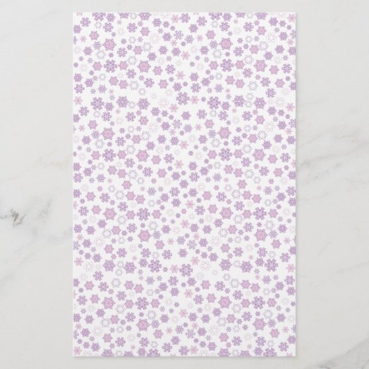 大きな雪のかけら –  便箋 (正面)